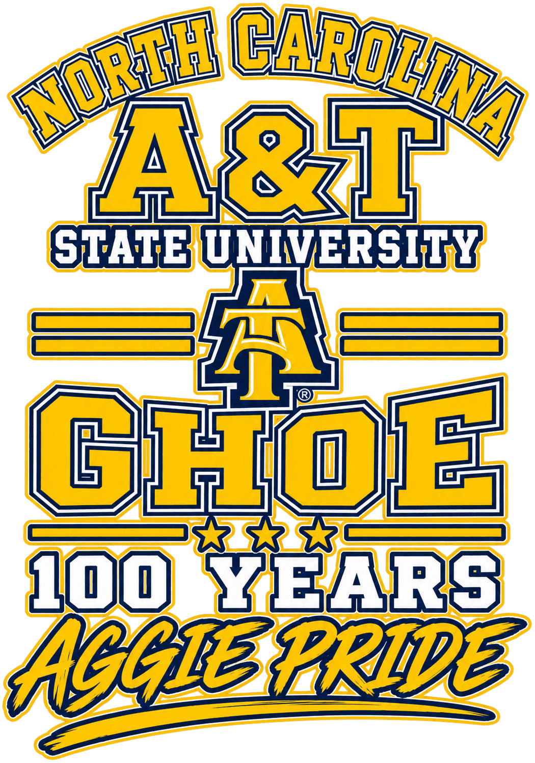 GHOE 100 Wordmark anniversary design